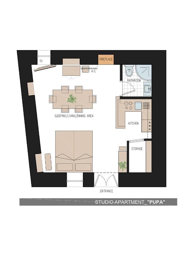 Studio Apartment Pupa Dubrovnik Eksteriør billede